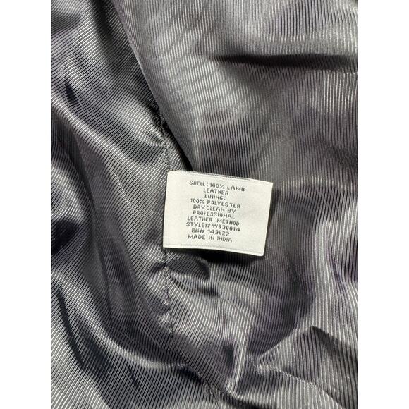 Walter Baker Gray Genuine Soft Leather Moto Biker Jacket Size Small Women NWOT - Picture 6 of 9